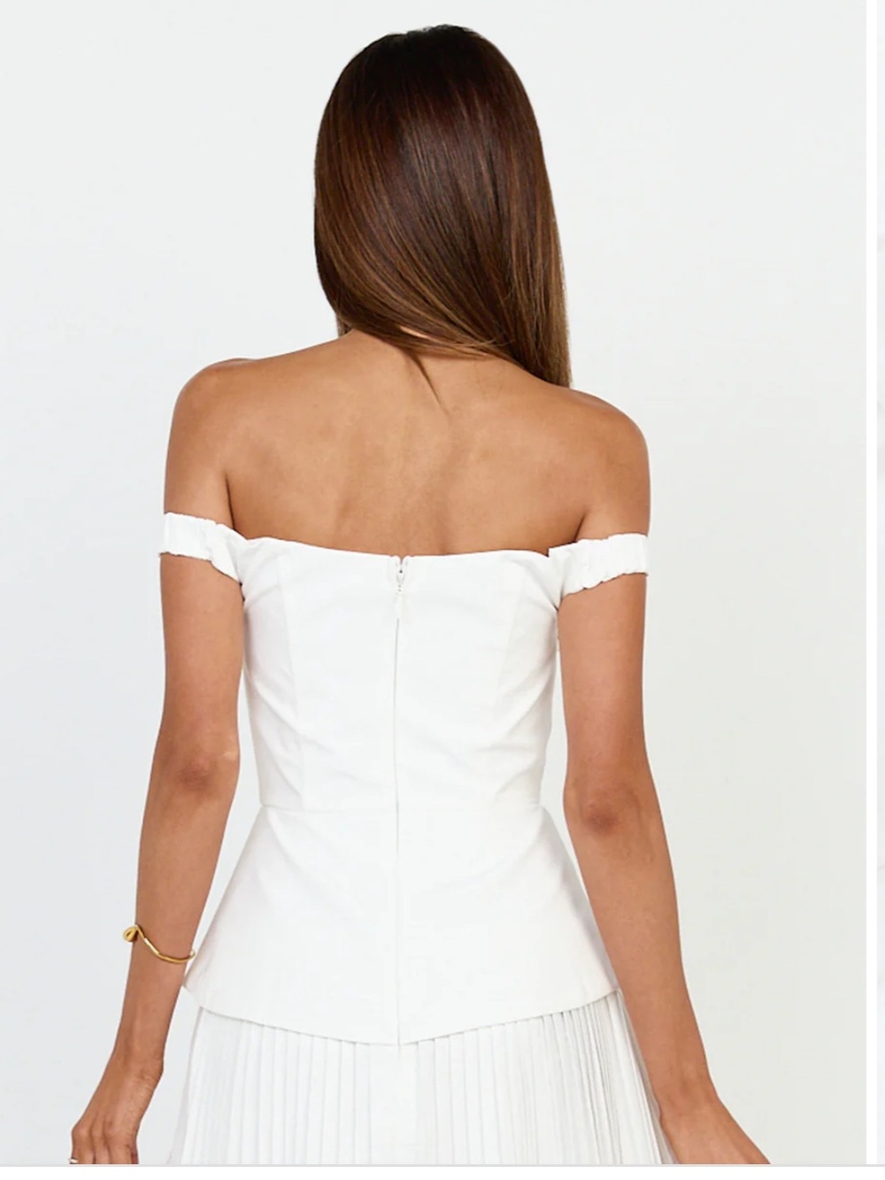 Showpo Izara Mini Dress White Sz US 8/Medium - Picture 11 of 15
